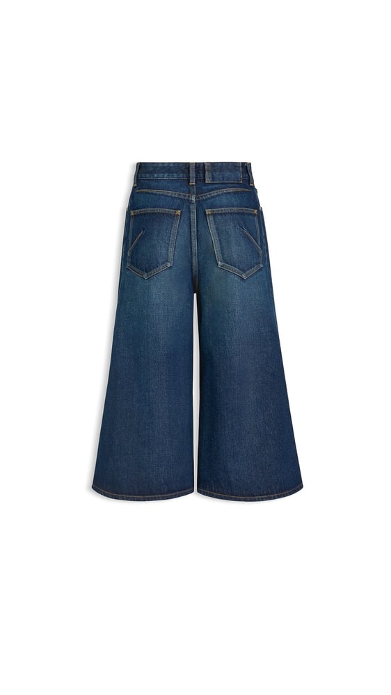 SHORT PALAZZO EN DENIM