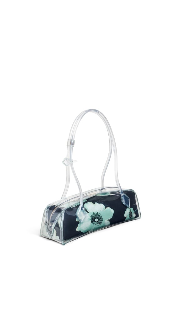 SAC LE TECKEL MEDIUM EN POLYURÉTHANE À MOTIF FLORAL