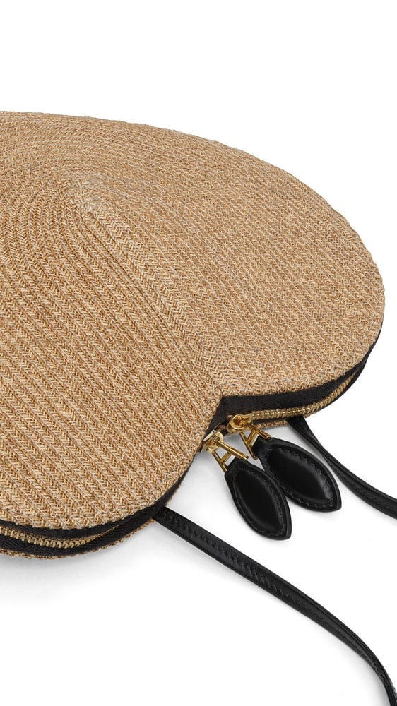 SAC LE CŒUR EN PAILLE TRESSÉE