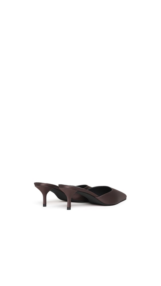 MULES LE CŒUR EN SATIN