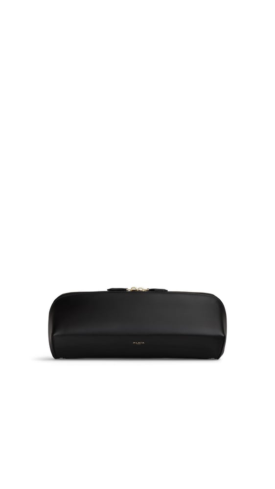 DELTA CLUTCH EN CUIR LISSE