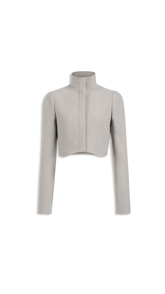 VESTE AJUSTÉE EN CRÊPE DE LAINE