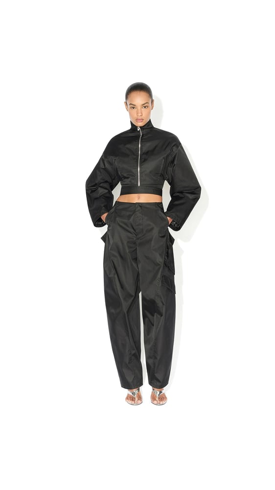 PANTALON CARGO EN TAFFETAS