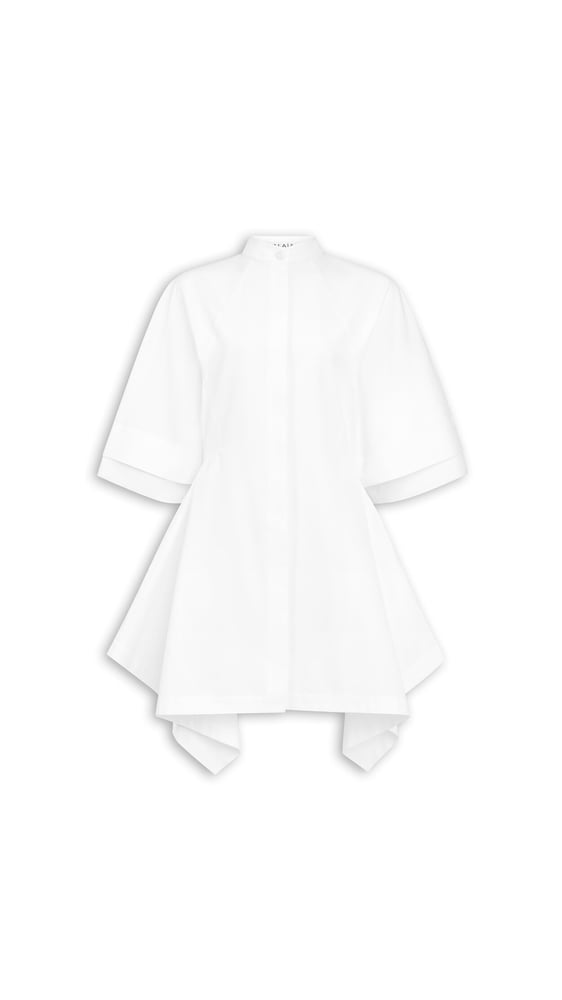 ROBE À PANNEAUX EN POPELINE