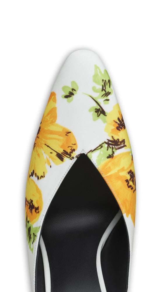 MULES CONE À IMPRIMÉ FLORAL