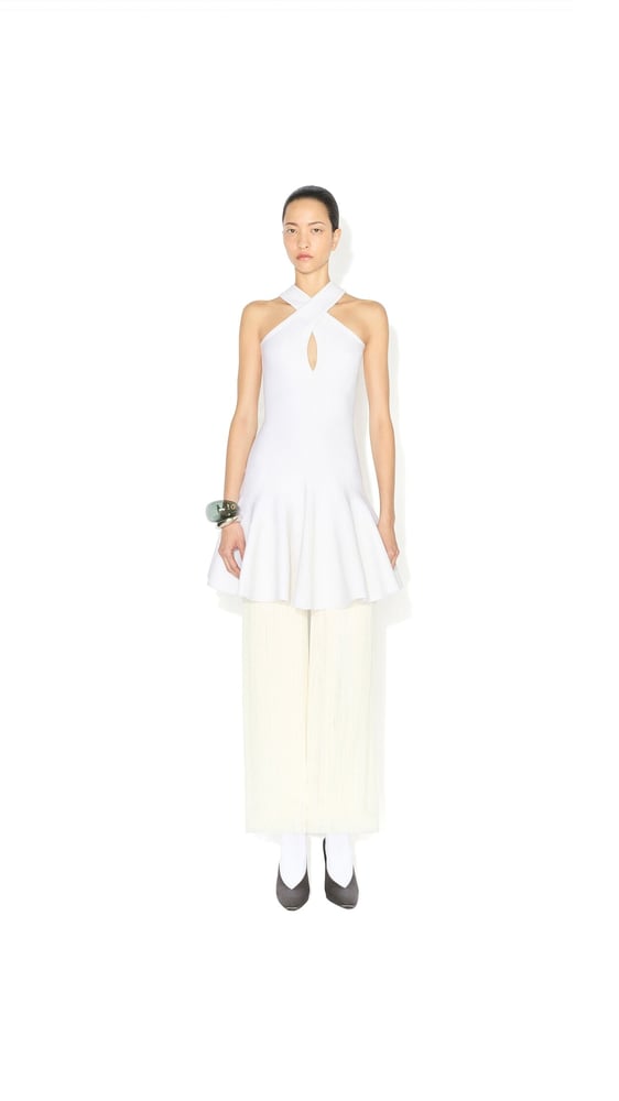 ROBE CROISÉE EN MAILLE