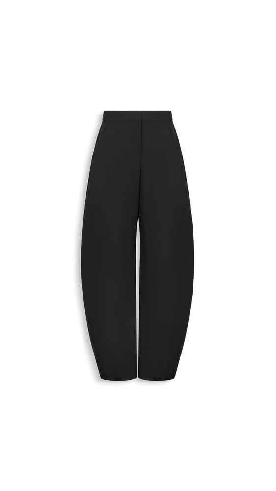 PANTALON TAILLEUR ROND EN LAINE LÉGÈRE