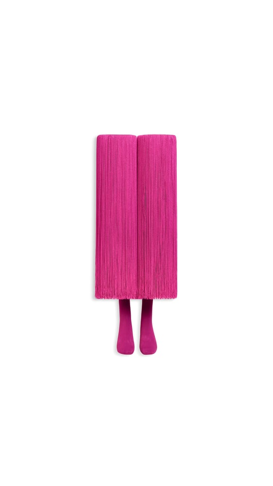 CHAUSSETTES HAUTE À FRANGES
