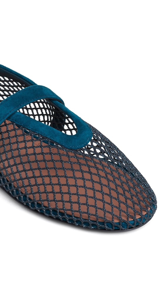 BALLERINES EN RÉSILLE ET SUÈDE