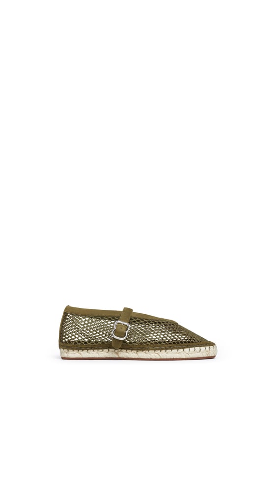 ESPADRILLES EN RÉSILLE ET SUÈDE