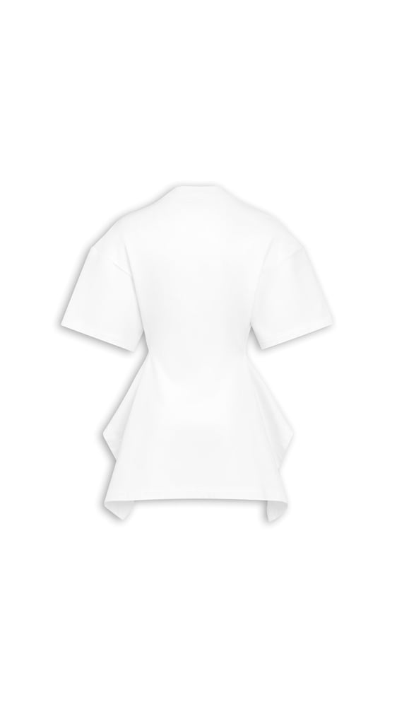 T-SHIRT À PANNEAUX EN JERSEY DE COTON