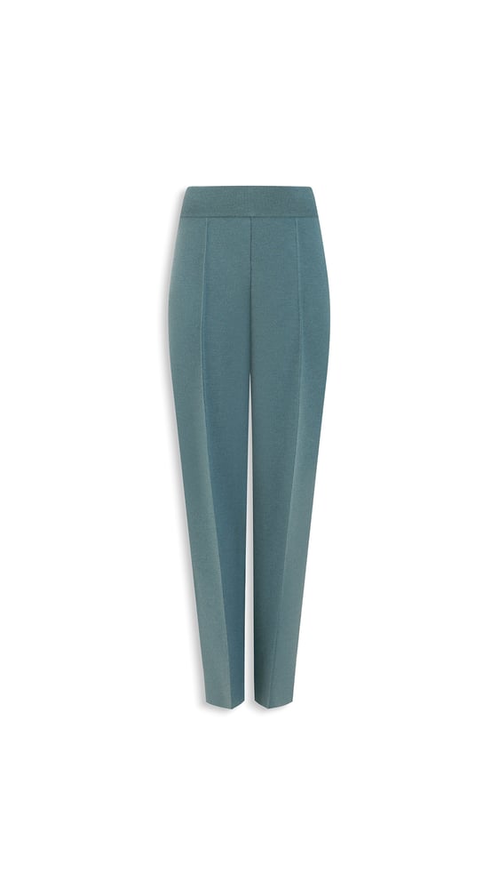 PANTALON FUSELÉ EN MAILLE DE LAINE
