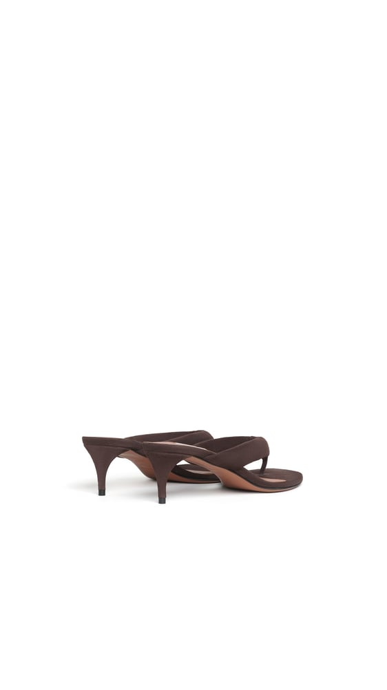MULES TONG À TALON EN SUÈDE
