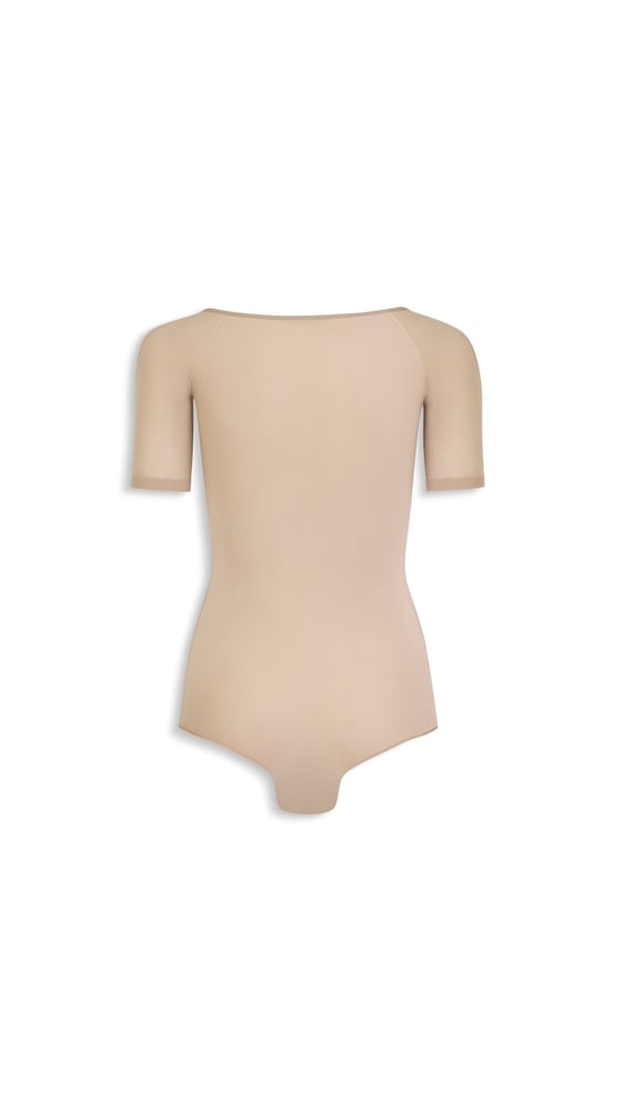 BODY MANCHES COURTES EN MAILLE SECONDE PEAU
