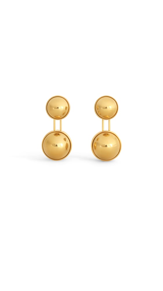BOUCLES D'OREILLES PENDANTES SPHÈRE