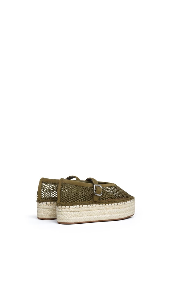 ESPADRILLES EN RÉSILLE ET SUÈDE