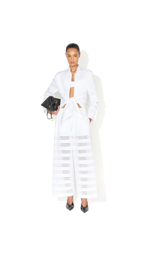PANTALON ROND EN POPELINE DE COTON