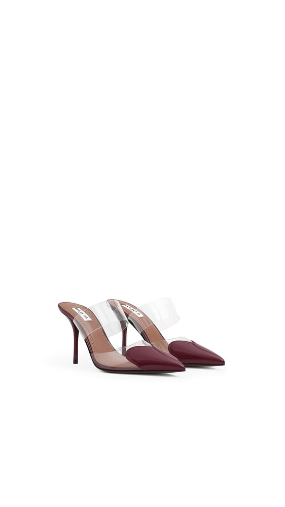 MULES LE CŒUR EN CUIR VERNI
