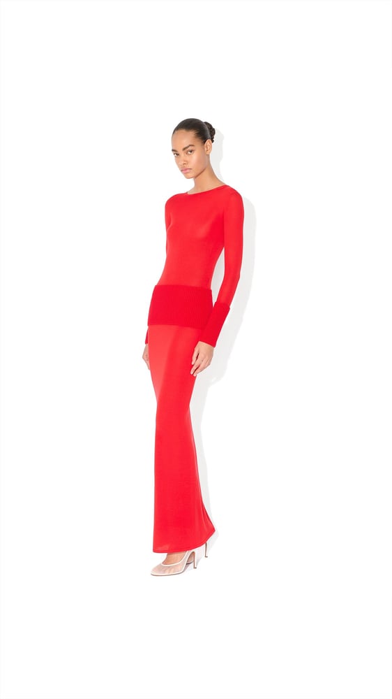 ROBE BODYCON EN MAILLE MÉRINOS