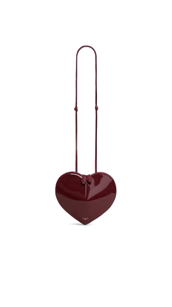 SAC LE CŒUR EN CUIR VERNI