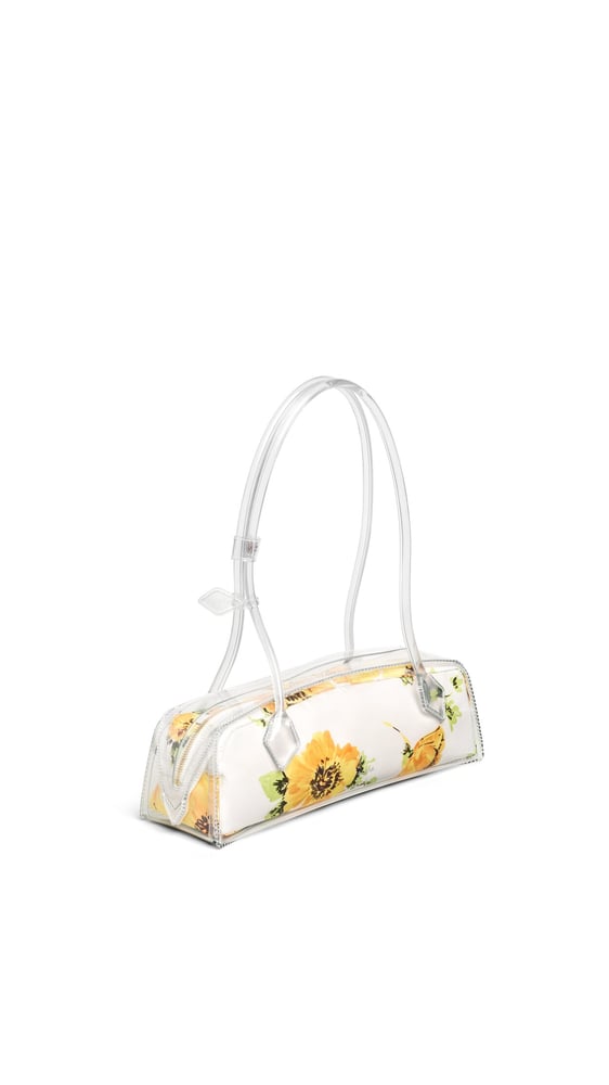 SAC LE TECKEL MEDIUM EN POLYURÉTHANE À MOTIF FLORAL