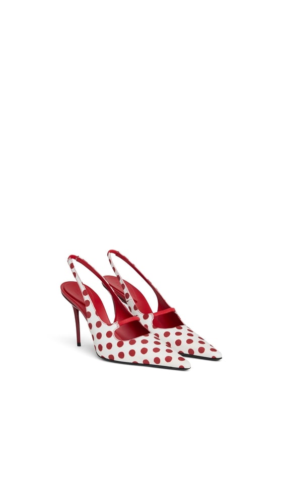 SLINGBACKS DROP À MOTIF POIS