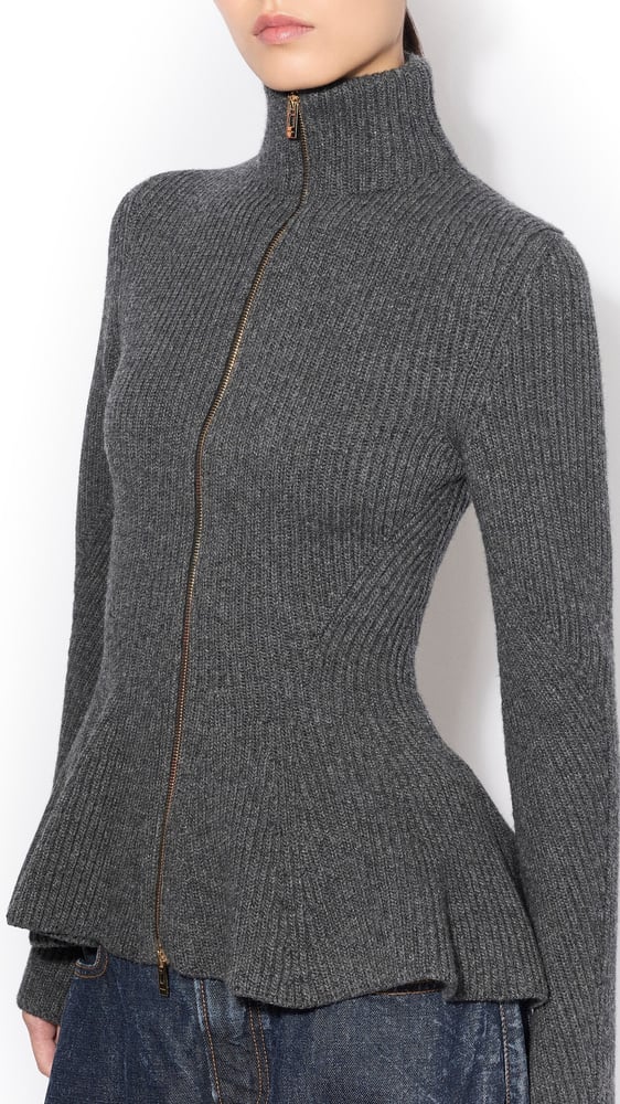 CARDIGAN PÉPLUM EN MAILLE