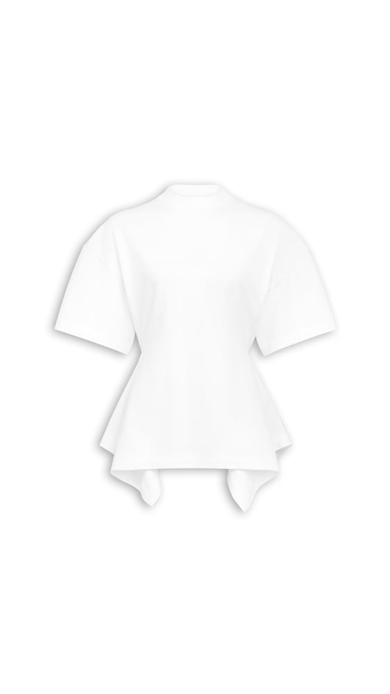 T-SHIRT À PANNEAUX EN JERSEY DE COTON