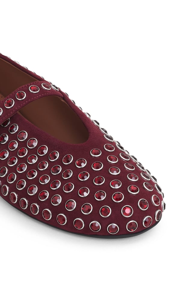 BALLERINES EN SUÈDE À STRASS