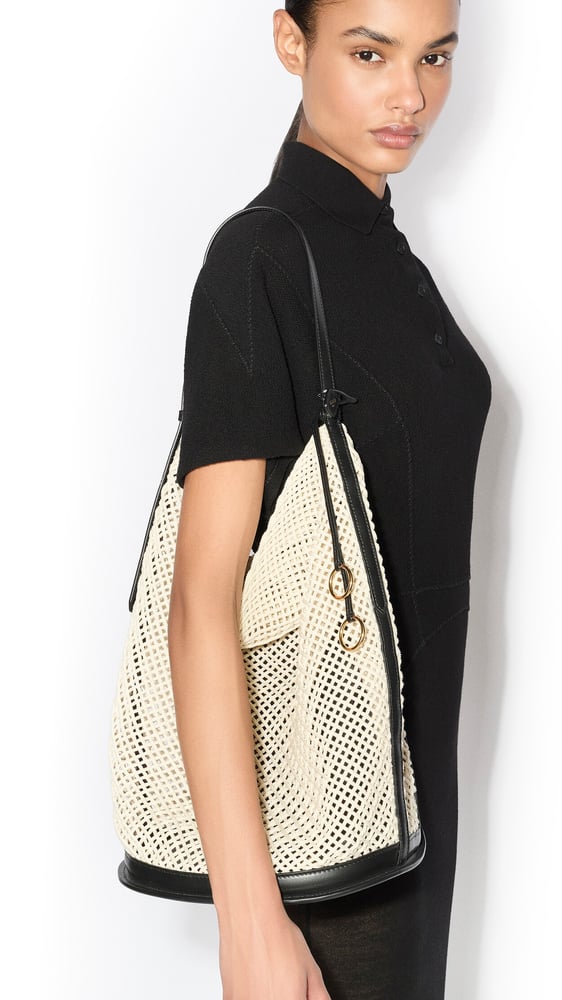 SAC HIP BUCKET LARGE EN FILET DE COTON