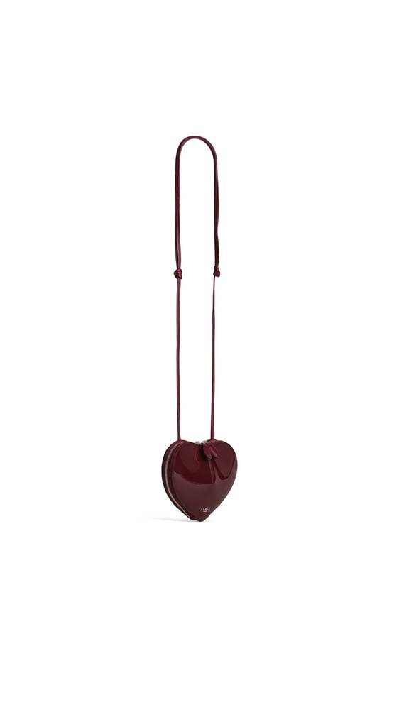 SAC LE COEUR SMALL EN CUIR VERNI
