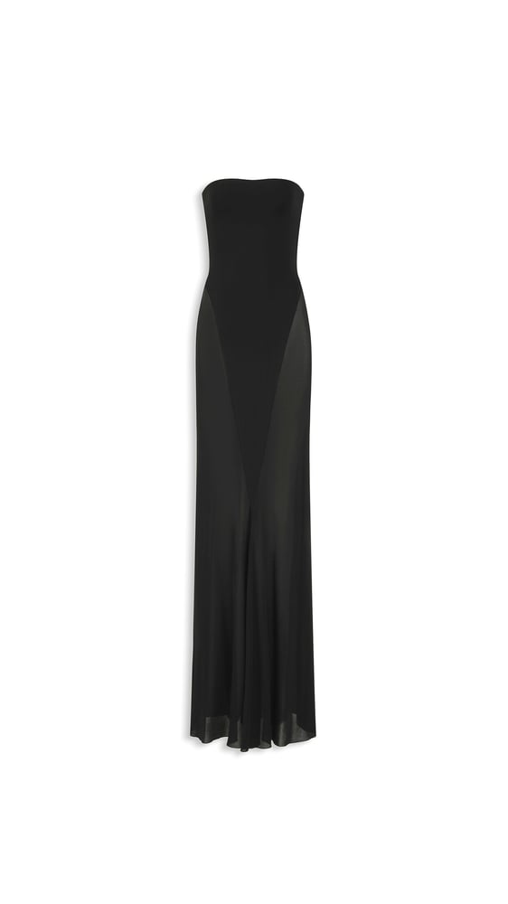 ROBE BUSTIER EN JERSEY
