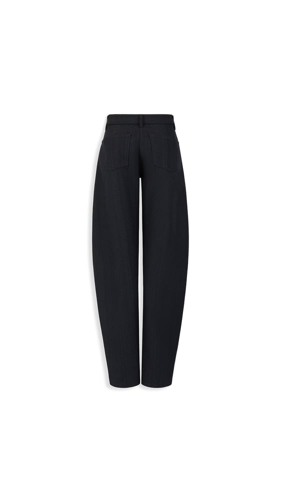 PANTALON ROND EN DENIM DE LAINE