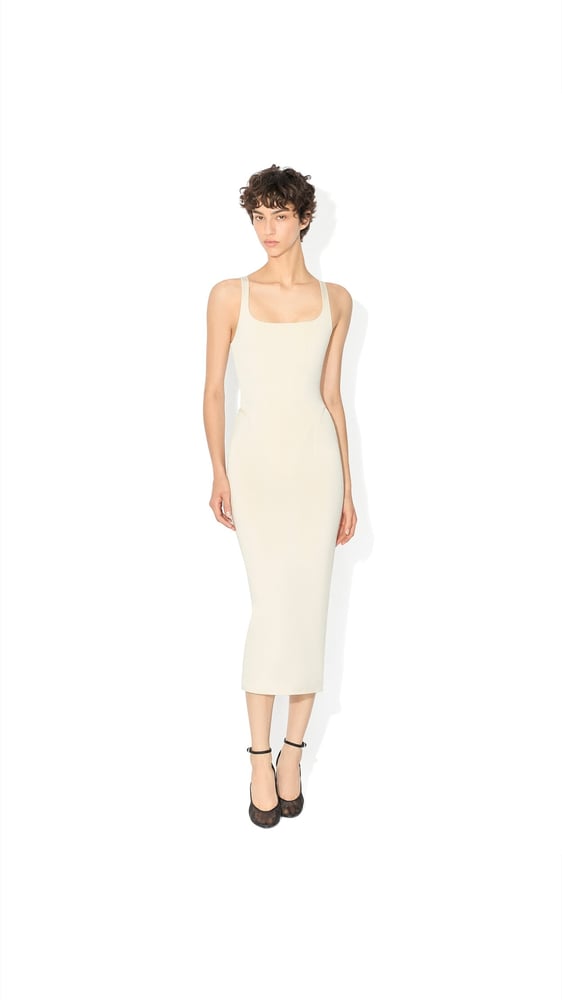 ROBE BODYCON EN MAILLE DE SOIE