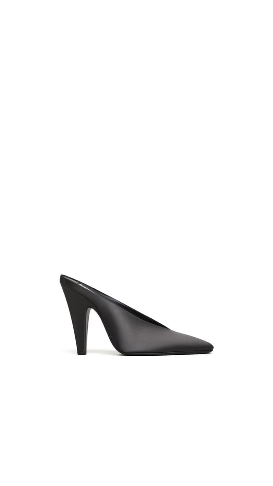 MULES CONE EN SATIN