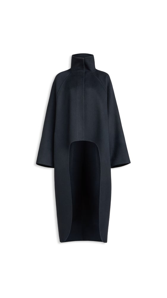 MANTEAU ASYMETRIQUE EN CACHEMIRE