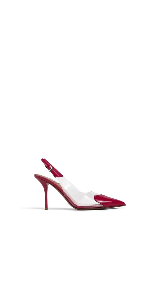 SLINGBACKS LE CŒUR 90 EN CUIR VERNI
