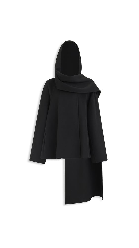MANTEAU-ÉCHARPE EN CACHEMIRE DOUBLE-FACE