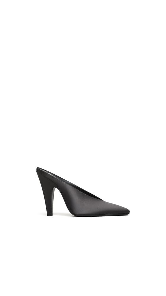 MULES CONE EN SATIN