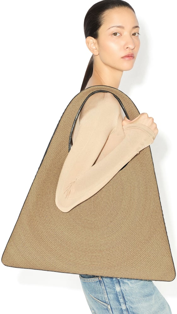 SAC ONE PIECE HOBO EN PAILLE TRESSÉE