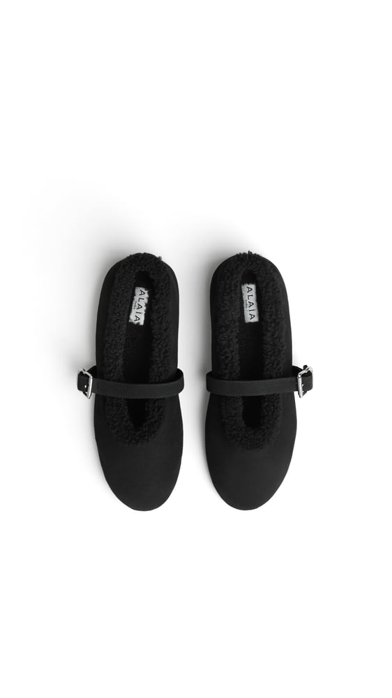 BALLERINES EN SHEARLING MÉRINOS