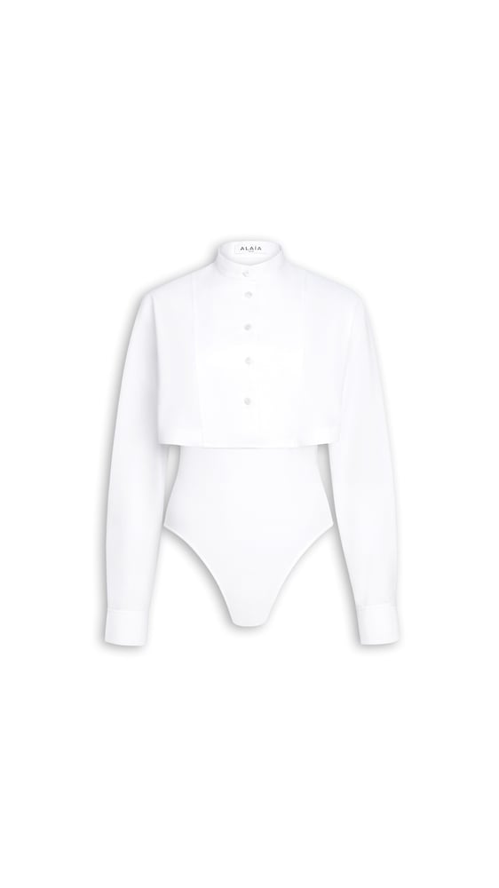 BODY CHEMISE EN POPELINE DE COTON