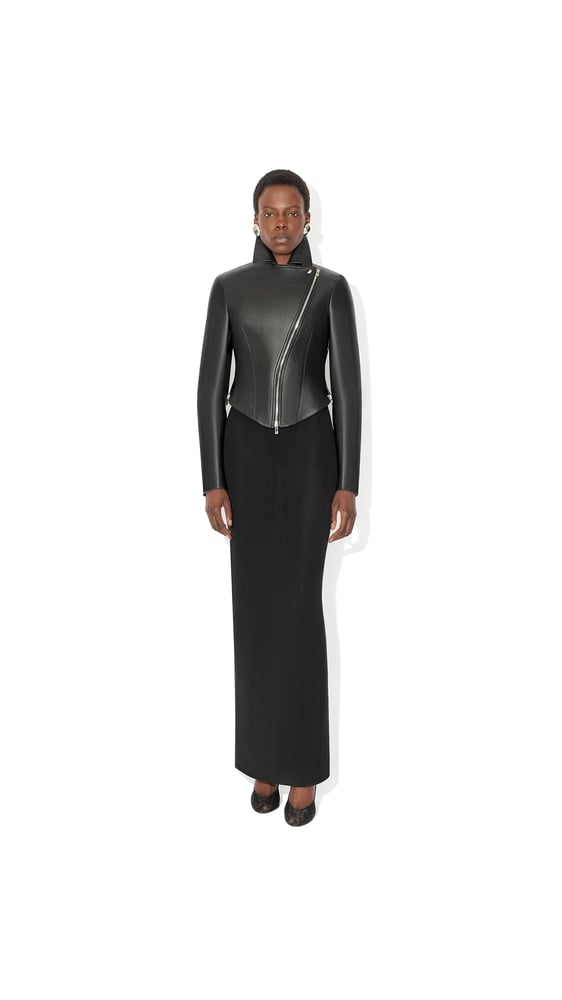 VESTE BIKER EN CUIR