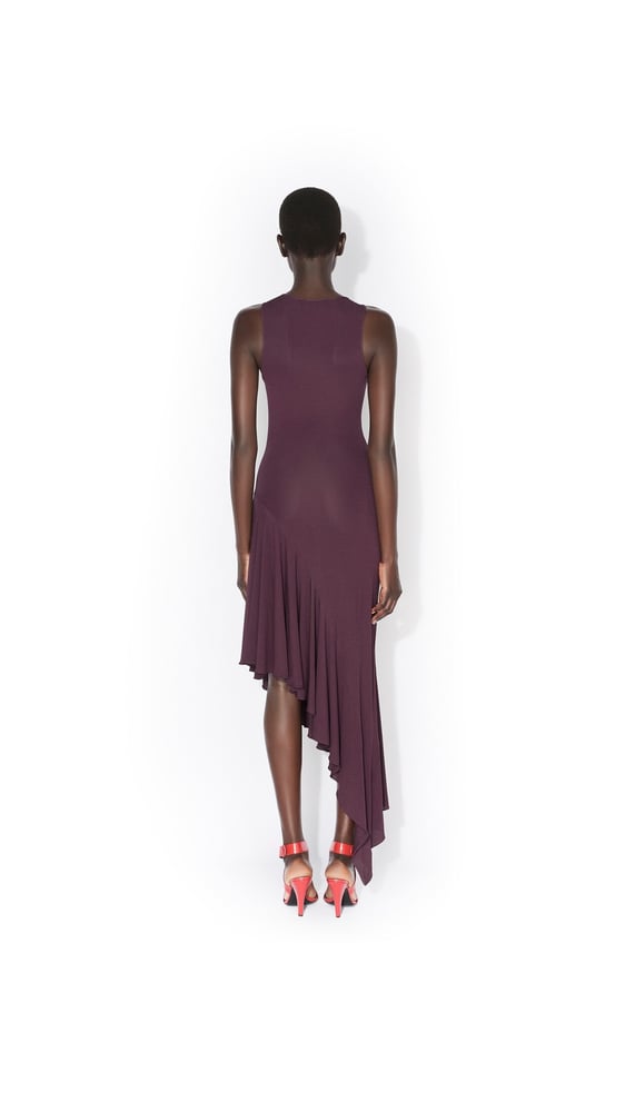 ROBE ASYMÉTRIQUE EN JERSEY FLUIDE