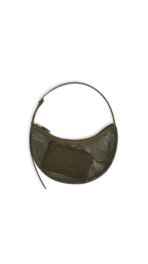 SAC ONE PIECE DEMI LUNE EN RÉSILLE ET SUÈDE
