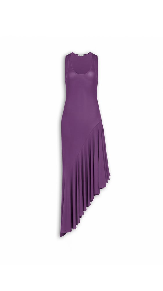 ROBE ASYMÉTRIQUE EN JERSEY FLUIDE
