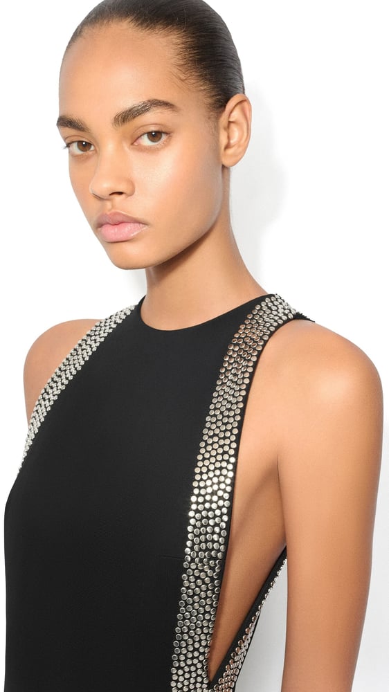 ROBE ÉVASÉE À STUDS