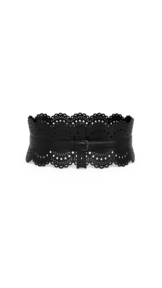 CEINTURE BUSTIER EN CUIR VIENNE PERFORÉ