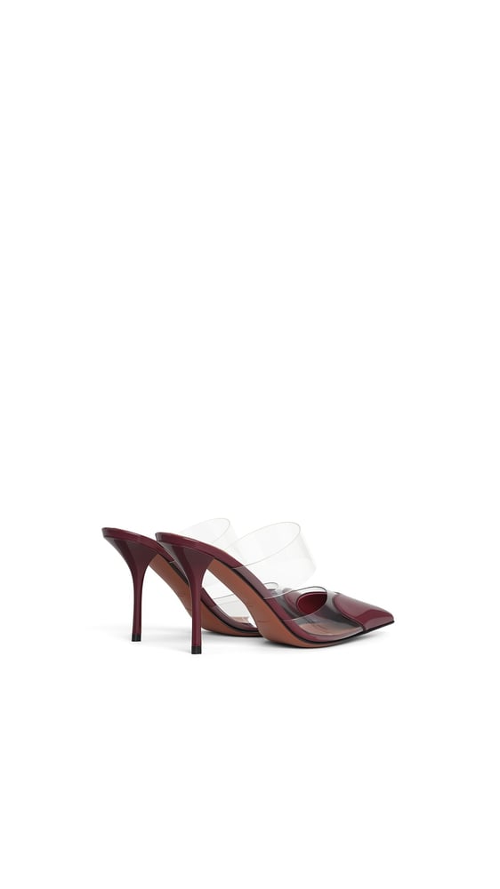 MULES LE CŒUR EN CUIR VERNI