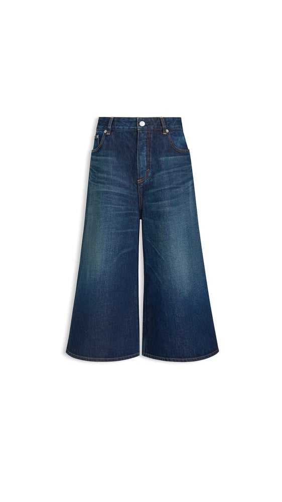 SHORT PALAZZO EN DENIM